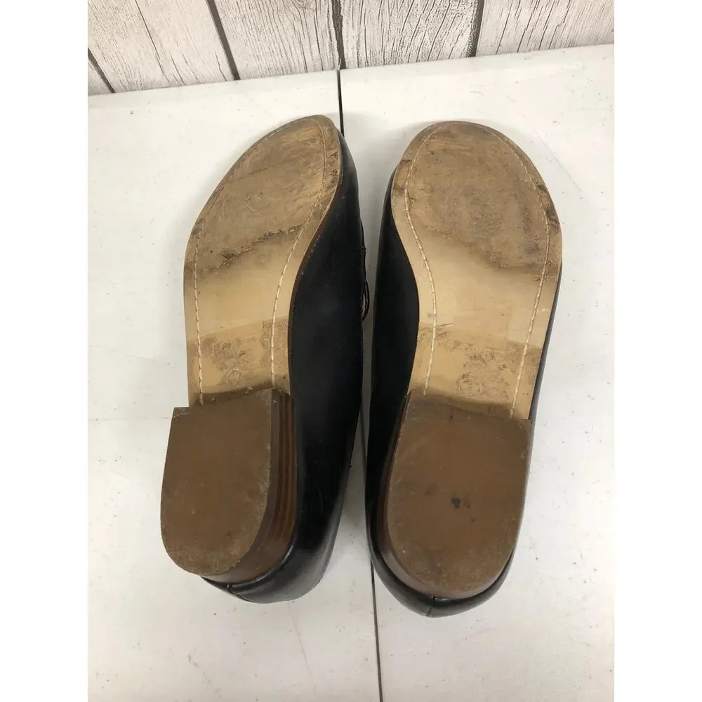 J Crew Leather and  Faux Cheetah Fur Loafers Ladies Size 9 - Picture 4 of 5